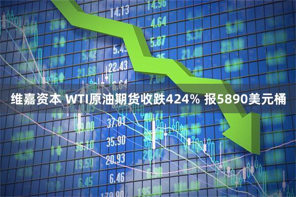 维嘉资本 WTI原油期货收跌424% 报5890美元桶